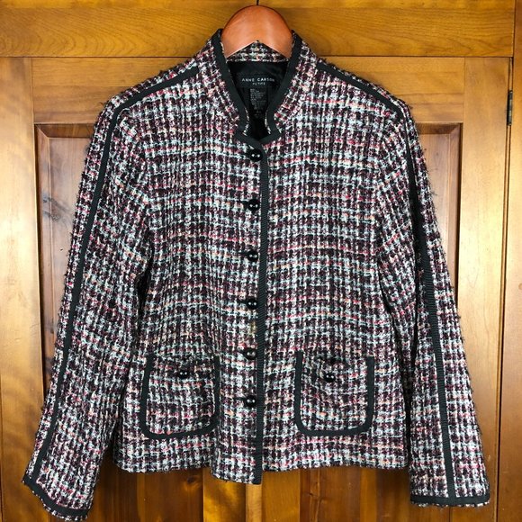 Anne Carson Vintage Petite Silk Blend Tweed Blazer - Trending - Picture 1 of 6